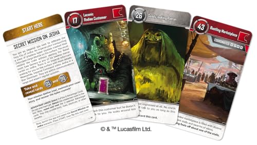 Asmodee Star Wars UNLOCK! The Escape Game - Embark on Epic Escape Room Adventures in a Galaxy Far, Far Away, Cooperative Game for Kids & Adults, Ages 10+, 1-6 Players, 1 Hour Playtime