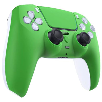 Custom Controllerzz Custom Wireless Controller Compatible with PS5 - Multiple Designs Available (Green) - color: Green