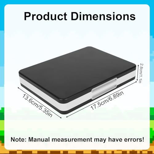 48-Slot Game Card Case Compatible with Switch NEW 3DS XL/NEW 3DS / DSi XL/DSi LL/DS Lite, Hard Shell with Silicone Lining & Magnetic Closure Game Cartridge Holder Storage Organizer Accessories