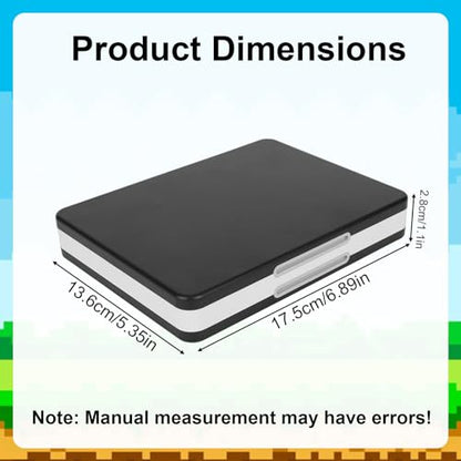48-Slot Game Card Case Compatible with Switch NEW 3DS XL/NEW 3DS / DSi XL/DSi LL/DS Lite, Hard Shell with Silicone Lining & Magnetic Closure Game Cartridge Holder Storage Organizer Accessories