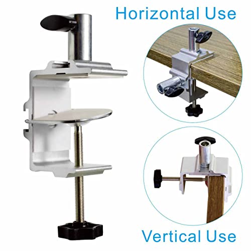 Replacement Heavy Duty C Clamp for 1/2” Base Magnifying Lamp,Desk Lamp,Swing Arm Lamp,Phone I pad Mount,Tablet Mic Holder,Table Mount Clamp for Microphone Stand Mic Boom Arm (G1 SIVLER) - color: G1 Sivler