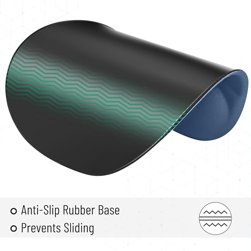 Mr. Pen- Ergonomic Mouse Pad with Wrist Rest | Breathable Fabric with Memory Foam Cushion, Non-Slip Rubber Base, Gel Mouse Pad with Wrist Support - color: Navy Blue