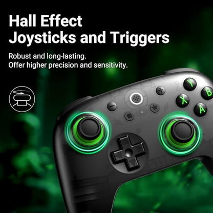 AKNES 8BitDo Ultimate 2C Wireless 2.4G Controller for Windows PC & Android | Gamepad with Hall Effect Joysticks and Hall Triggers, 1000Hz Polling Rate, Remappable L4/R4 Bumpers (Transparent Black) - color: Transparent Black