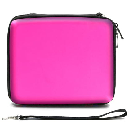 ADVcer 2DS Case, EVA Waterproof Hard Shield Protective Carrying Case with Hand Wrist Strap and Double Zipper Compatible with Nintendo 2DS (Fuchsia) - color: Fuchsia