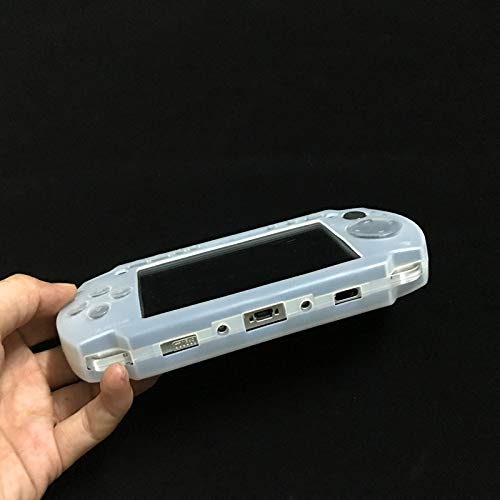 Protective Soft Rubber Silicone Skin Case Cover for PSP 1000 1001 (White) - color: White