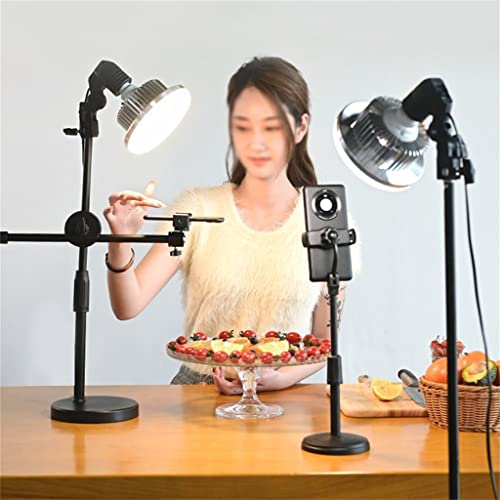 Adjustable 50cm Phone Shooting Bracket Stand with Boom Arm+Super Bright 175W LED Light Photo Studio Kits