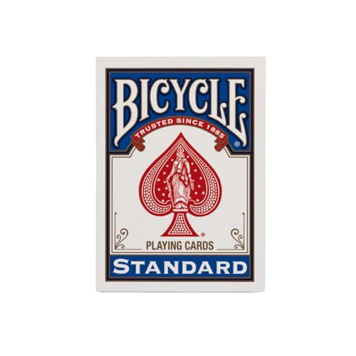 Bicycle Rider Back Playing Cards 12 Pack Poker Size Standard Index | Air Cushion Finish for smooth shuffling, Made in USA, 6 red and 6 blue decks, Ideal for poker and blackjack - size: Poker Size, 12 Pack