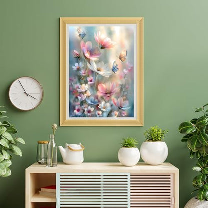 Puzzles for Adults 500 Pieces, Flowers Jigsaw Puzzles - Butterfly Blossoms, Impossible Flowers Butterfly Puzzle for Seniors Families, 20.47x14.96 Inches, 1:1 Poster, Letter On The Back - style: Butterfly Blossoms