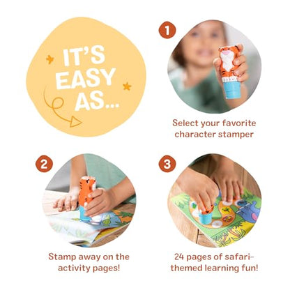 Melissa & Doug Sticker Wow!™ 24-Page Activity Pad and Sticker Stamper, 300 Stickers, Arts and Crafts Fidget Toy Collectible Character – Tiger - for Kids Ages 3+ - FSC Certified - color: Tiger, size: Single