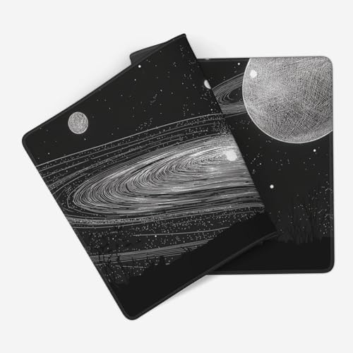 Space Galaxy Gaming Mouse Pad, Extended XXL Size 35.4 x 15.7 inches, Anti-Slip Base, Black - color: Creative Galaxy