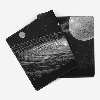 Space Galaxy Gaming Mouse Pad, Extended XXL Size 35.4 x 15.7 inches, Anti-Slip Base, Black - color: Creative Galaxy