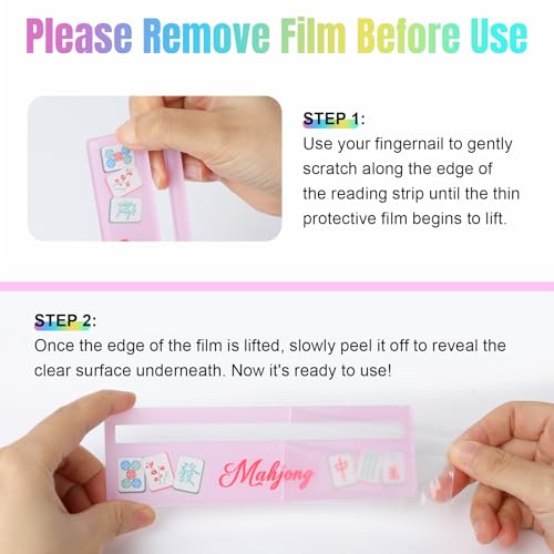 Mahjong Line Finder, 4 Pack Bright Mahjong Rules Helper Reader Beginner-Friendly Accessories - Mixed - color: Mixed