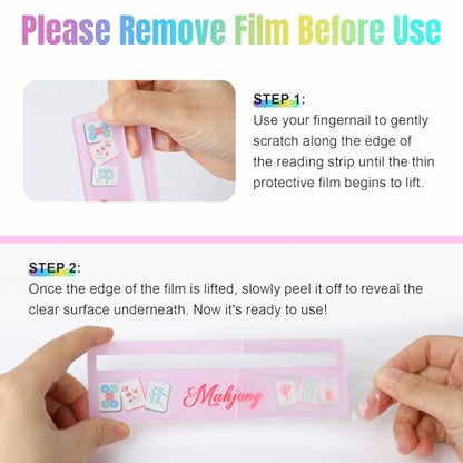 Mahjong Line Finder, 4 Pack Bright Mahjong Rules Helper Reader Beginner-Friendly Accessories - Mixed - color: Mixed