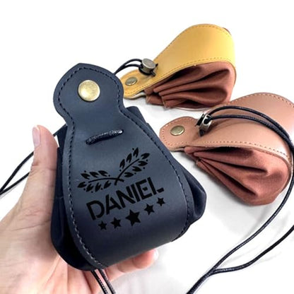 Custom Leather Dice Bag with Lock - DND Tray, Table Top Gaming Board Games, Engraved Leather Dice Storage Bag, Roleplaying RPG Gift Ideas Coin Purse(Black) - color: Black