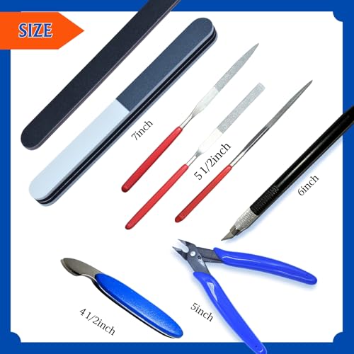 Gundam Model Tool Kit, 28pcs Hobby Building Tool Set, Modeler Basic Tools Craft Set for Cars, Airplanes, Buildings, Gundam, Robots Models Repairing and Fixing