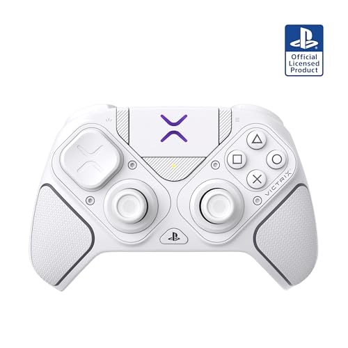 Turtle Beach Victrix Pro BFG Reloaded Wireless Gaming Controller for PS5 | PS5, PS4, PlayStation, PC, Modular, Fightpad Module, Hall-Effect Sticks, Triggers, 4 Remappable Buttons, Esports, White - color: White