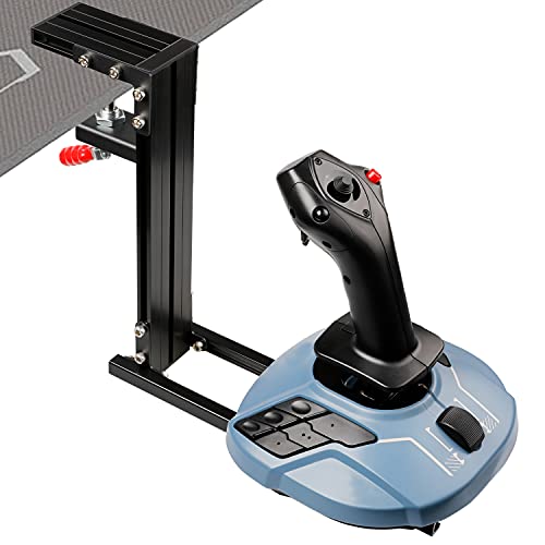 Hikig Desk Mount for Flight Sim Joystick, Throttle and HOTAS Systems - Fits Almost All Flight Sim Controllers (Game Devices Not Included) - Black