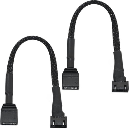 2PCS ARGB Case Fan Adapter Cable 3Pin 5V 15cm Motherboard Adapter Cable Compatible Core Fan