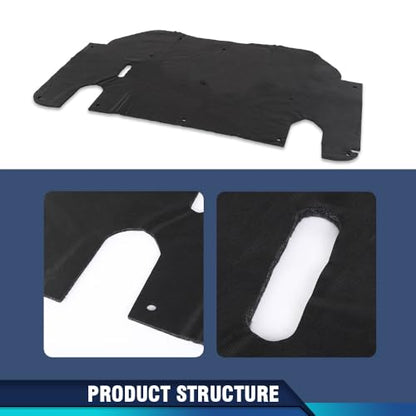 PIT66 Hood Insulation Pad 1/2" with Clips Compatible with Ford Ranger 1993-1997 - style: 1993-1997 Ford Ranger