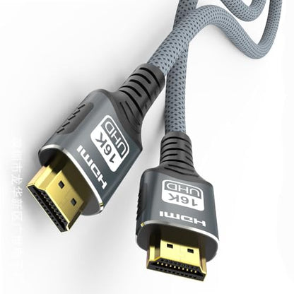 16K HDMI 2.2 Cable 3.3FT, 96Gbps Ultra High Speed HDMI Male to Male Braided Cord Support 16K@60Hz 8K@60Hz eARC HDCP HDR10+ Dolby Compatible with TVs, Monitors, Projectors (1m/3.3feet)