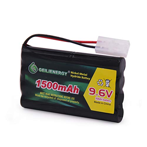 9.6V 1500mAh NI-MH Rechargeable Battery Pack for RC Car Boats Robots and Charger Cable