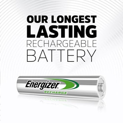 Energizer Power Plus Rechargeable AAA Batteries (4 Pack), 800mAh Triple A Batteries - size: 4 Count (Pack of 1), style: AAA