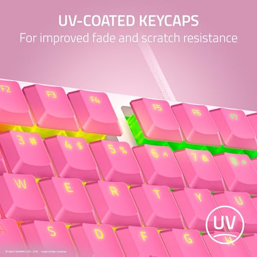 Razer Ornata V3 TKL Gaming Keyboard, Hello Kitty & Friends Edition | Low-Profile Keys, Mecha-Membrane Switches, UV-Coated Keycaps, Backlit Media Keys, 8-Zone RGB Lighting, Magnetic Wrist Wrest - color: Hello Kitty & Friends Edition, size: V3 TKL