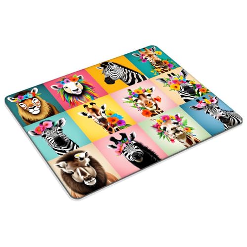 Square Mouse Pad Animal,Gaming Mouse Pads for Desk,Soft Computer Waterproof Non-Slip Mouse Mat - color: Animal