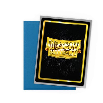 Dragon Shield | Matte Dual Standard Size Card Sleeves | 100 - Smooth & Tough Premium TCG Sleeves - Compatible with Pokemon, One Piece & Magic the Gathering | Cobalt & Silver - color: Cobalt & Silver