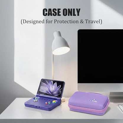 worfty Case for Retroid Pocket Classic/ Retroid Pocket Flip 2 Retro Game Console - Hard Travel Protective Carrying Storage Bag (Purple) - color: Purple