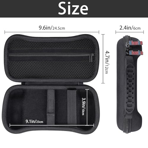 khanka Hard Travel Case for Anbernic RG557 Retro / RG556 Retro Handheld Game Console,Case Only. | Hard Shell Protection, Smooth Zipper Opening, Secure Custom Fit, Travel-Ready Portable Storage, Protective Case Only - style: Black