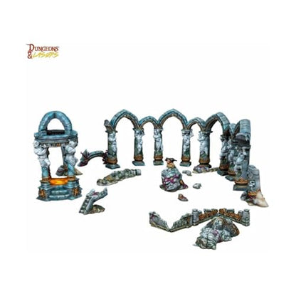 Dungeons & Lasers: Land of The Giants - 21 Piece Miniature Elements - RPG Terrain for DND and 5E Compatible Tabletop Games - Fits 28/32mm Scale Miniatures - Unpainted and Unassembled - Ages 14+
