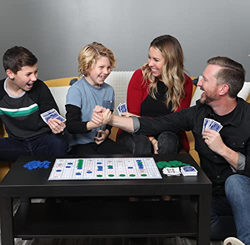 SEQUENCE- Original SEQUENCE Game with Folding Board, Cards and Chips by Jax ( Packaging may Vary ) White, 10.3" x 8.1" x 2.31"