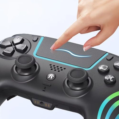 Anti Stick Drift Wireless Controller for PS5,Windows PC, BluetoothGaming Gamepad with Turbo Function, 6-Axis Gyro, Dual motor Vibration, Programmable Paddles, Touchpad, 3.5mm Headset Jack. - color: BLACK2