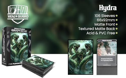 Graphene -100ct Textured Matte TCG/MTG Art Sleeves (Hydra) - style: Graphene
