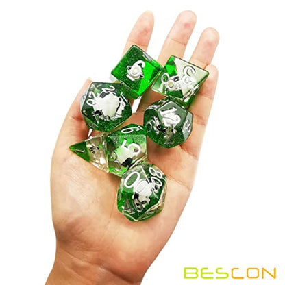 Bescon 3 Pieces Astrological Dice Set, Constellation Divination D12 Dice, Glowing in Dark Effect - color: Glowing in Dark Set
