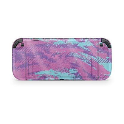 Glossy Glitter Gaming Skin Compatible with Nintendo Switch 2 Console Only - Grunge Purple - Premium 3M Vinyl Protective Wrap Decal Cover - Easy to Apply | Crafted in The USA by MightySkins - color: Grunge Purple, size: Switch 2 Console Skin Only, style: G