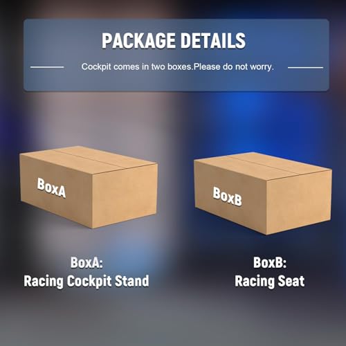 Marada Racing Cockpit with Red Seat Adjustable & Foldable Compatible with Logitech G29, G920, G923, Thrustmaster T80, T150, Wheel, Pedals and Shifter Not Include