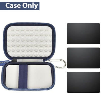 GWCASE Hard Case for Tangem Crypto Wallet, 2-3 Cards, Carabiner, White | EVA Hard Shell with Scratch-proof Lining; Elastic Band; Carabiner for EDC;Dustproof, Dplash-resistant;Box Only - color: White