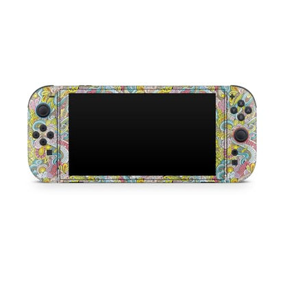 Glossy Glitter Gaming Skin Compatible with Nintendo Switch 2 Console Only - Ultra Hippie - Premium 3M Vinyl Protective Wrap Decal Cover - Easy to Apply | Crafted in The USA by MightySkins - color: Ultra Hippie, size: Switch 2 Console Skin Only, style: Glo