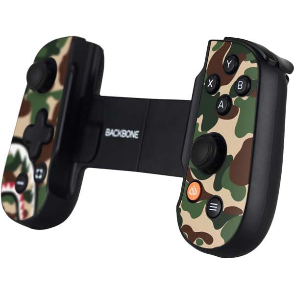 Skinit Decal Gaming Skin Compatible with Backbone One for iPhone Game Controller - Shark Teeth Street Camo Design - color: Green - CAMBPE06