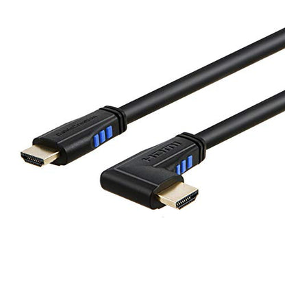 CableCreation 3ft 4K HDMI Cable, Left Angle 90 Degree, 4K@60HZ Ultra HD Support, Male to Male Black - size: 3FT, style: Left Angle