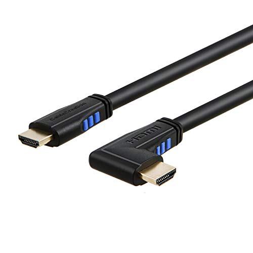 CableCreation 3ft 4K HDMI Cable, Left Angle 90 Degree, 4K@60HZ Ultra HD Support, Male to Male Black - size: 3FT, style: Left Angle