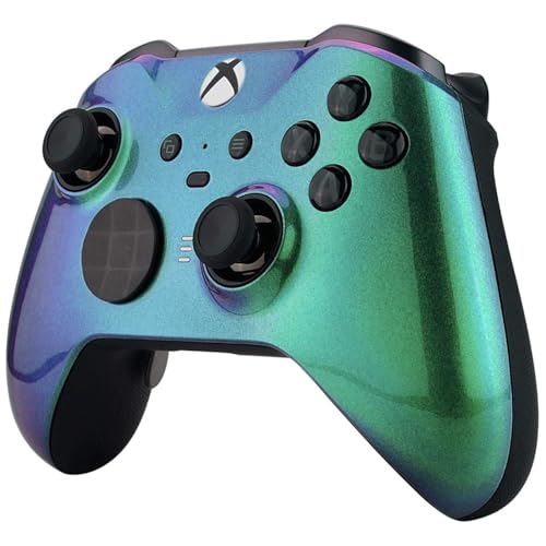 Custom Controllerzz Elite Series 2 Controller Compatible With Xbox One, Xbox Series S and Xbox Series X (Green & Purple Chameleon) - color: Green & Purple Chameleon