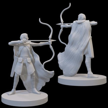 Ranger Miniatures for DND Pathfinder RPG Unpainted Resin 28mm-32mm 3D Printed (Human Female Ranger 3) - style: Human Female Ranger 3