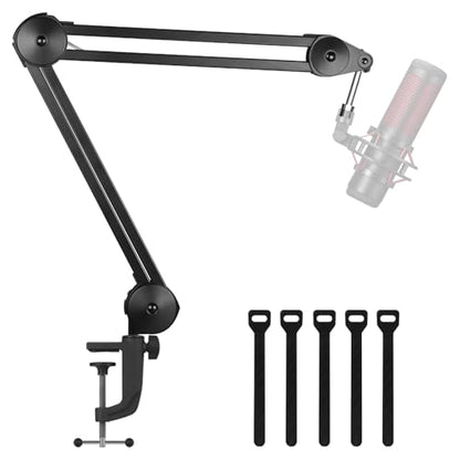 InnoGear Mic Arm Desk Mount Microphone Stand Boom Arm for Blue Yeti | For Hyper X QuadCast SoloCast Fifine, Silent, Professional, 3.5 lb Weight Capacity, 28" Extendable, Adjustable Angles - size: Medium