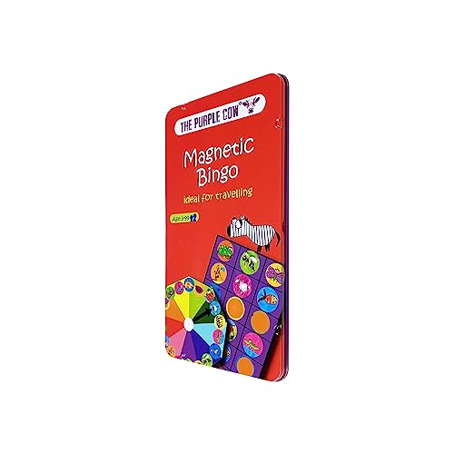 The Purple Cow Animal Bingo Game - Car Games , Airplane Games and Quiet Games - color: Animal Bingo