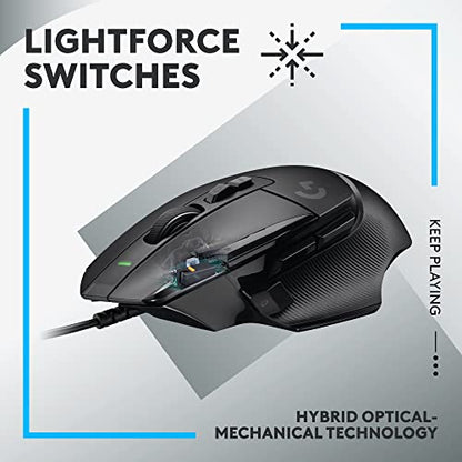 Logitech G502 X Wired Gaming Mouse + G335 Wired Gaming Headset - Black - color: Black, style: Wired