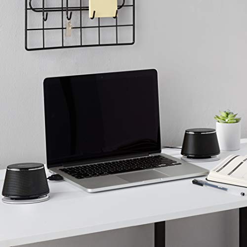 Amazon Basics - USB-Powered Computer Speakers with Dynamic Sound, 12 Count (Pack of 1), Black - color: Black, size: 12 Count (Pack of 1)