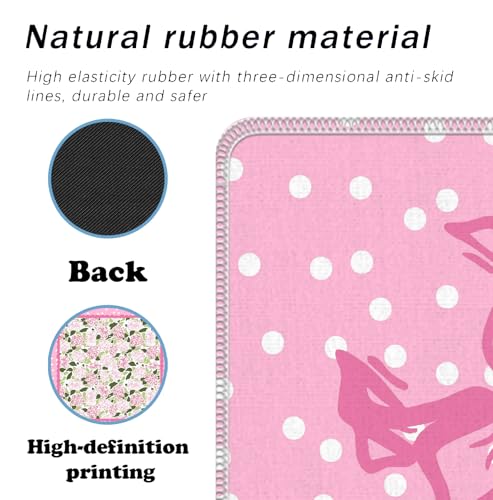 Coquette Pink Hydrangea Mahjong Mat 31.5" x 31.5",Pink and Green Floral Non-Slip Noise Reduction Mahjong Table Cover Accessories and Supplies for Dominoes Poker Card Board and Tile Games Gifts - color: Coquette Pink Hydrangea